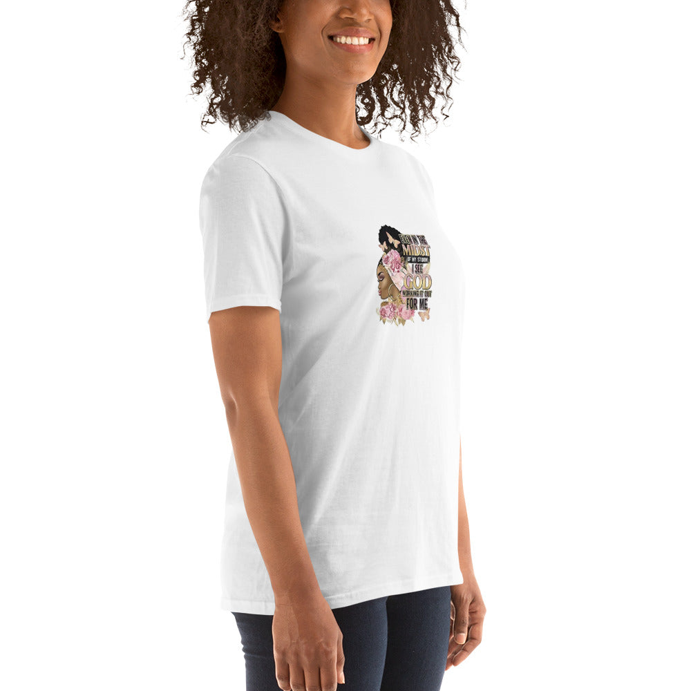 ...GOD IS WORKING IT OUT FOR ME WHITE T SHIRT