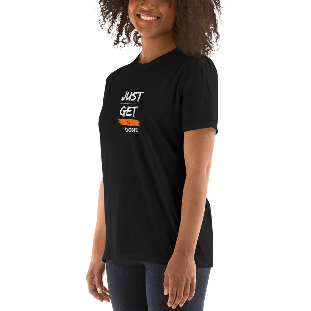 JUST GET IT DONE BLACK T SHIRT