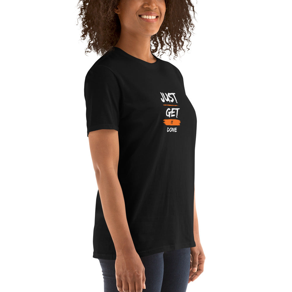 JUST GET IT DONE BLACK T SHIRT