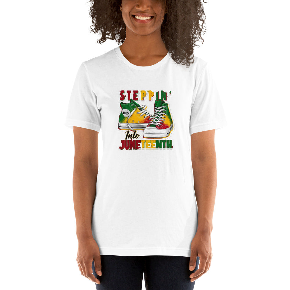 STEPPIN INTO JUNETEENTH T SHIRT