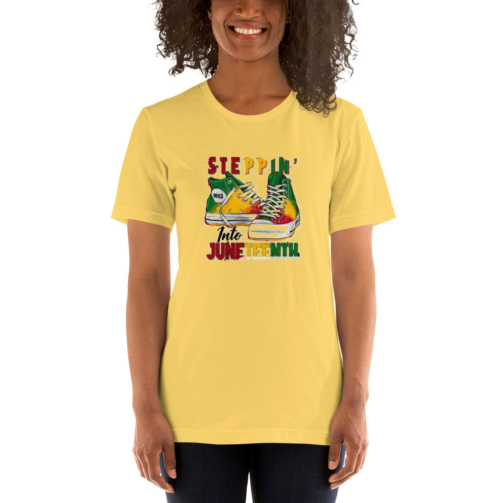 STEPPIN INTO JUNETEENTH T SHIRT